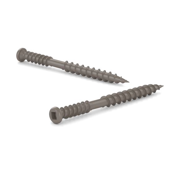 Vis de finition pour composite, #10 x 2-1/2", carrée, 100/pqt