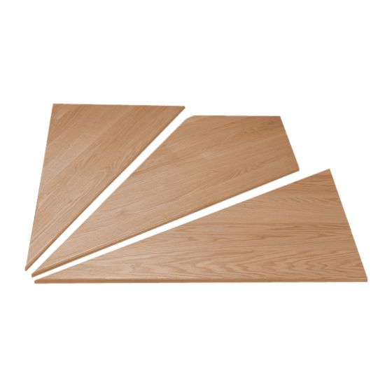 Hardwood Corner Step - 1 1/16" x 42" - Birch - Right