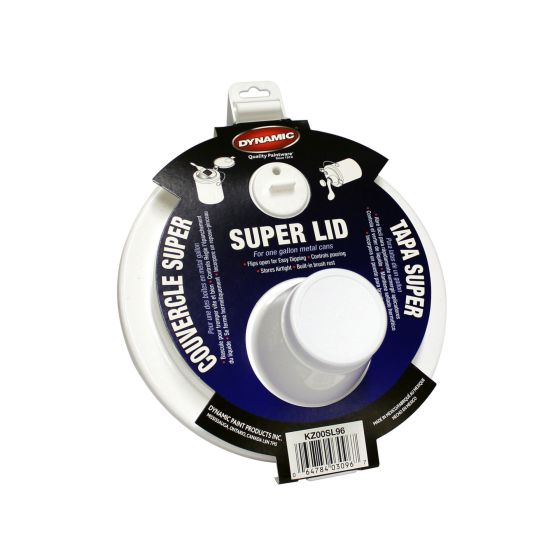 Super Lid with Spout for 3.78 L Paint Cans - White