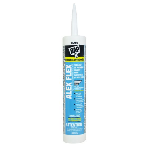 Scellant ALEX FLEX pour moulures et garnitures, 300 ml, blanc