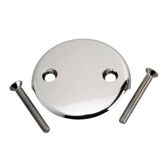 2 holes overflow plate