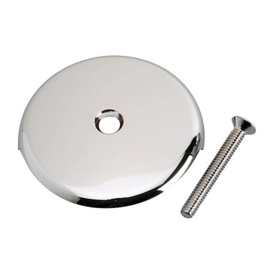 Overflow plate with 1 hole