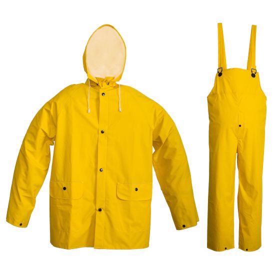 Ensemble imperméable, jaune, grandeur X- grand