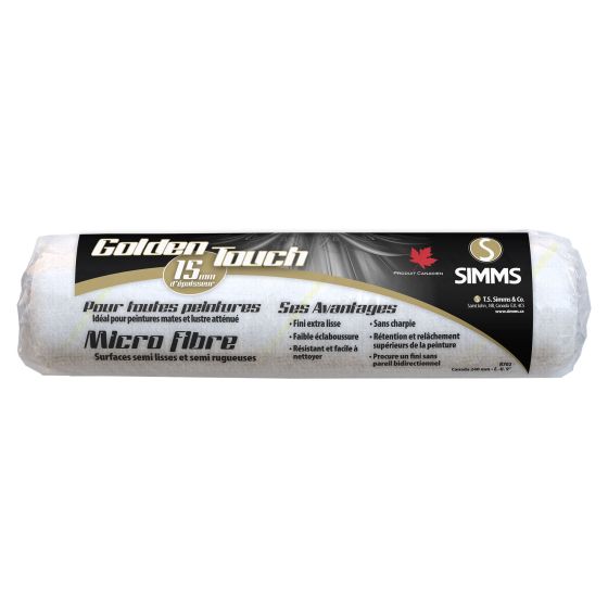 Paint Roller - Microfibre - 15 mm x 5/8" x 9 1/2"