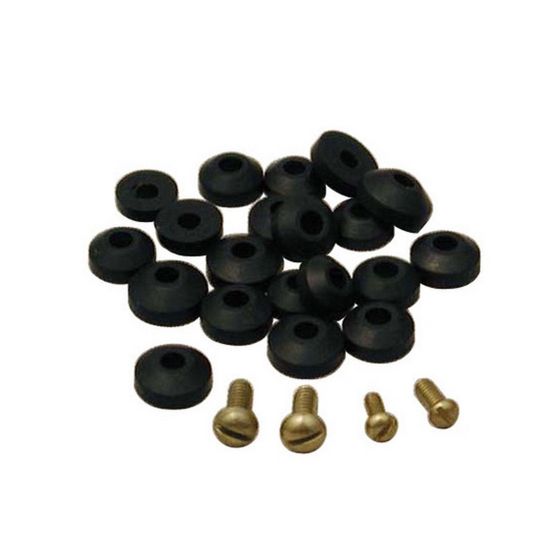 Bevelled washer and screw
