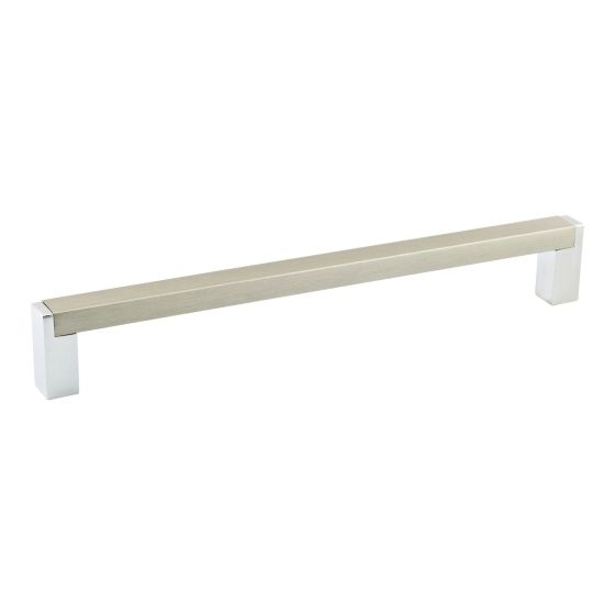 Laconia Contemporary Metal and Aluminum Pull  - Chrome - 192 mm