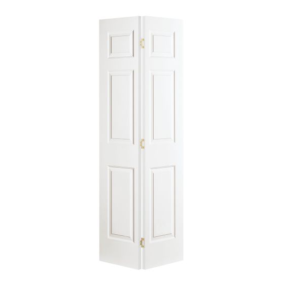 6 Panel Folding Door - 24" x 80" - White