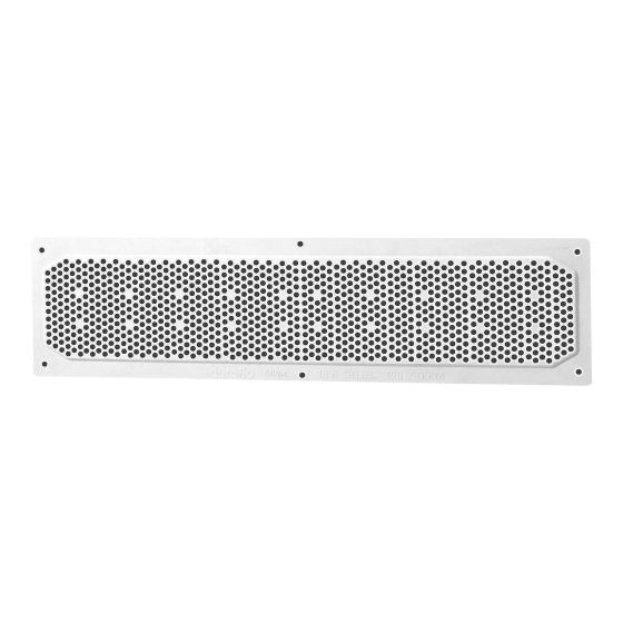 Évent de soffite en plastique, 16" x 4", blanc