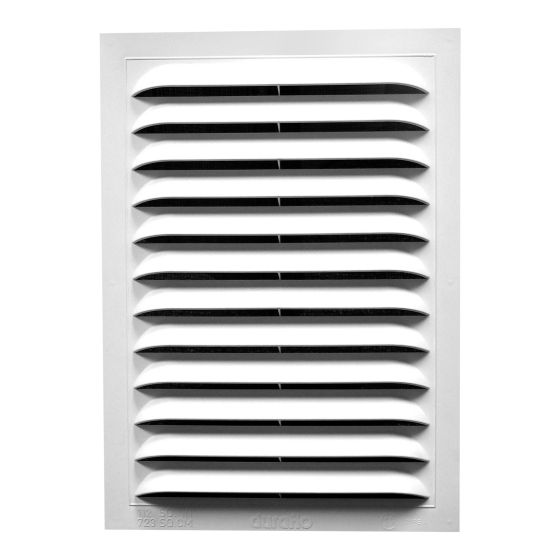 Standard Rectangular Gable Vent - 12" x 18" - White