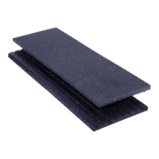Rubber step cover – Non-Slip - Black - 8" x 36" x 3/4"