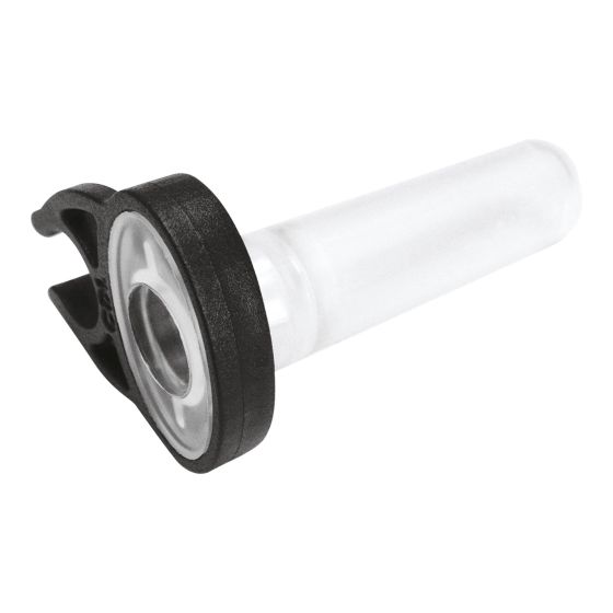 Clear cap with hook