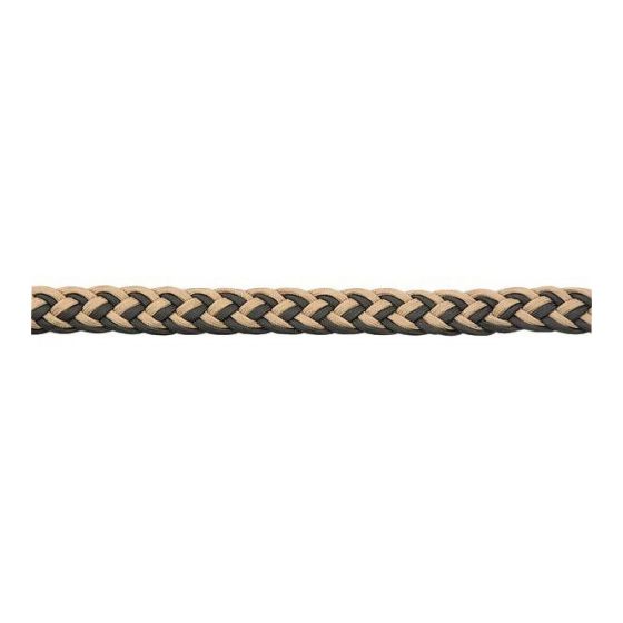 Rêne de baril, noir/tan, 1" x 7 1/2"