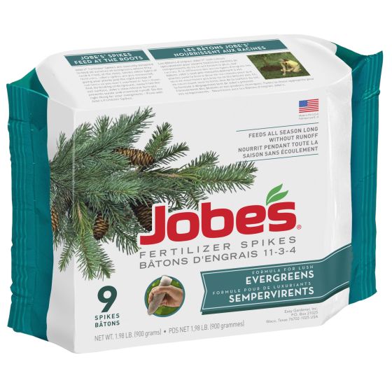 Bâtons d'engrais à conifères Jobe's 11-3-4, 9/pqt