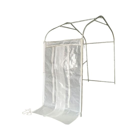 Porte latérale d'abri d'auto, 4', toile anti-UV