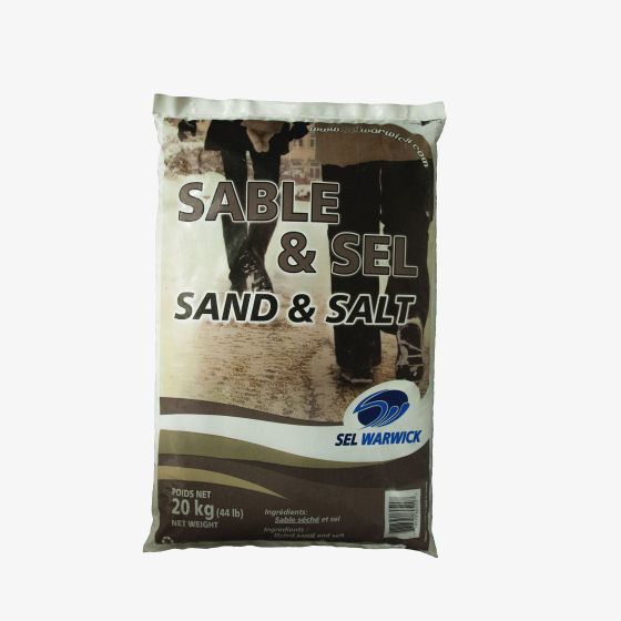 Mélange sable et sel, traction hivernale, 20 kg (44 lb)