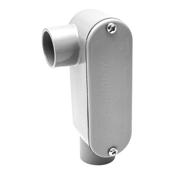 "LL" type conduit body