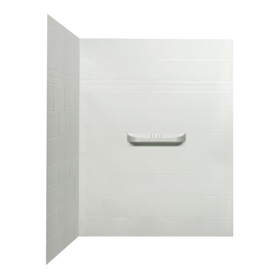 Shower Wall - Supreme - 48" - 2-piece - Acrylic - White