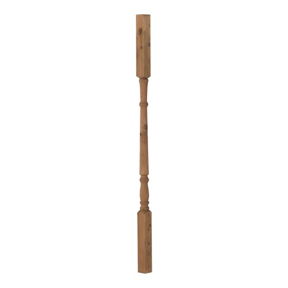 Brown Treated Wood Porch Post - 4" x 4" x 96"