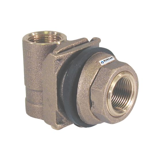 Pitless Adaptor for Submersible Pumps - Brass - 1"