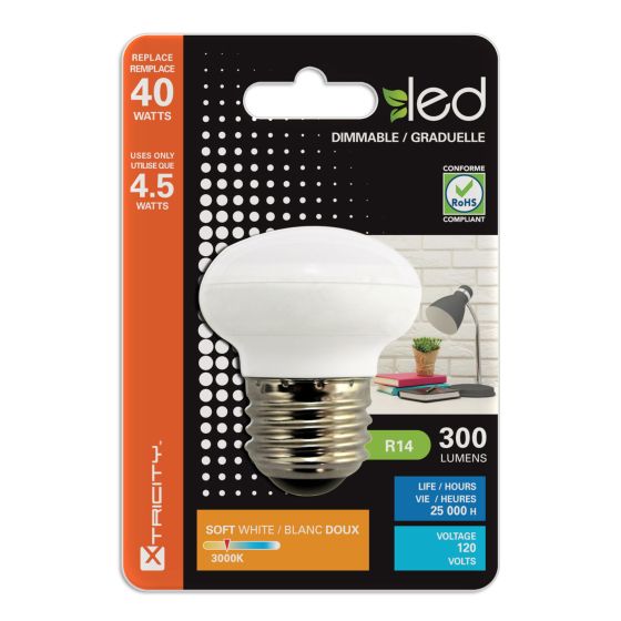 LED Lightbulb - R14 - Soft White - 4.5 W