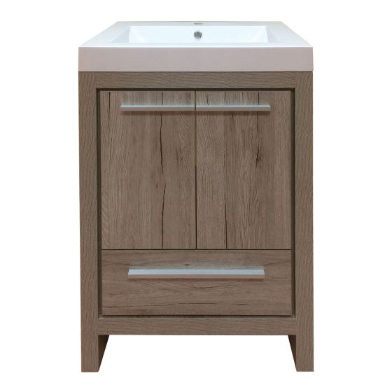 Meuble-lavabo, Evolution, 2portes/1 tiroir, chêne nordique, 24" x 35 3/4"