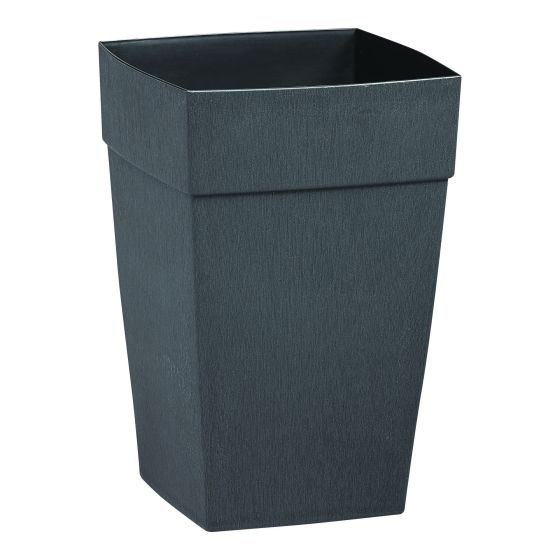 Self-Watering Harmony Tall Planter - 12" x 18" x 12" - Slate