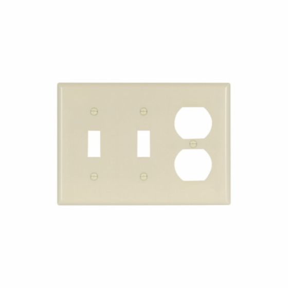 Combination Wall Plate - Ivory