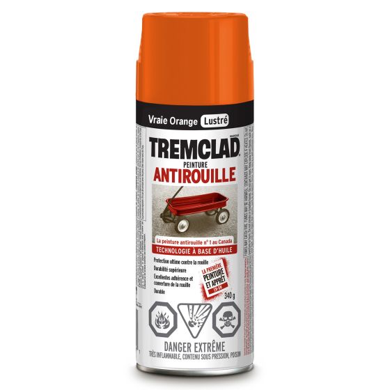 Oil Based Rust Paint Aerosol Spray - Gloss - Real Orange - 340 g