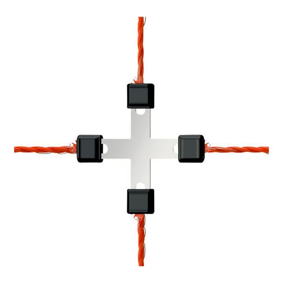 Litzclip electrical rope cross-connector