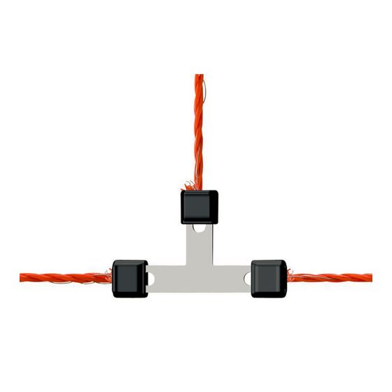 Litzclip electrical rope T-connector