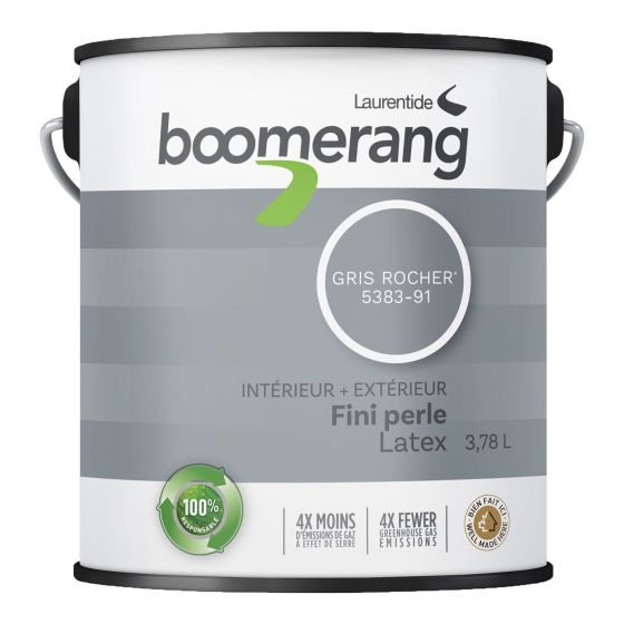 Peinture recyclée Boomerang, fini perle, 3,78 l