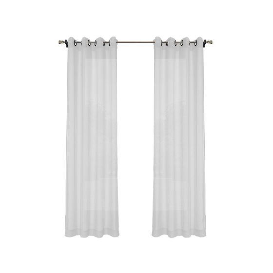 Bella Batiste Look Curtain Panel with Metal Grommets