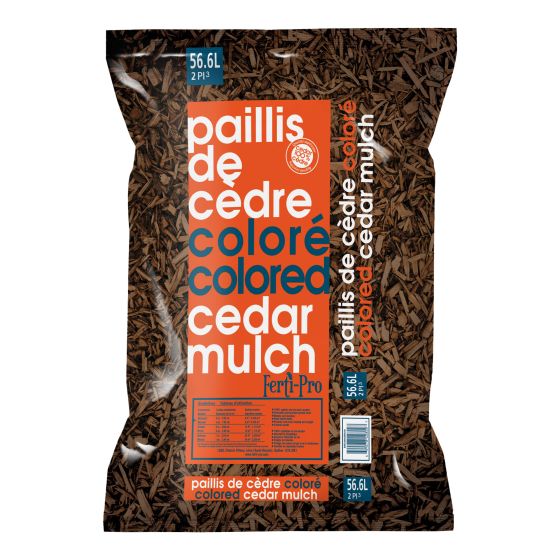 Paillis de cèdre, 56 l, 2 pi², brun foncé