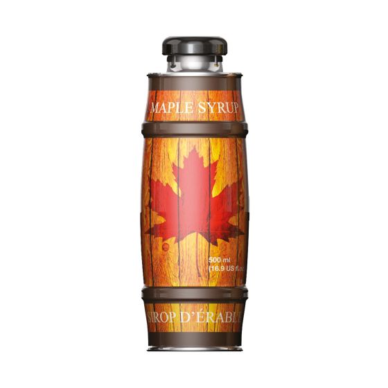 Maple syrup long barrel-shaped can