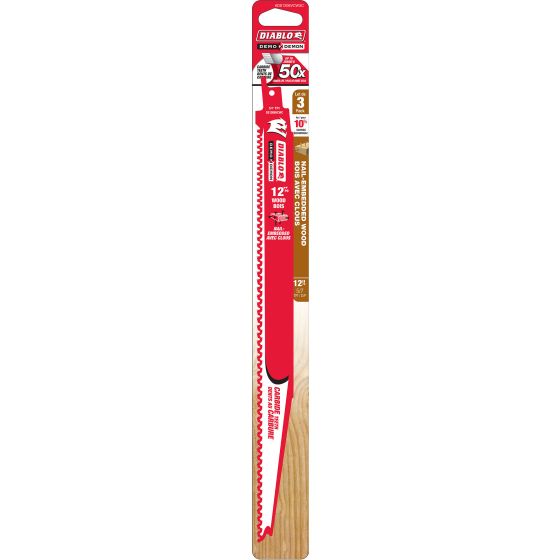 Diablo Demo Demon Carbide-tipped reciprocating blades - 12" - 3/Pkg