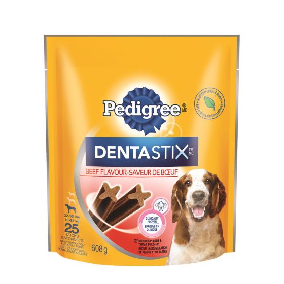 Dentastix for Medium Dogs From 22-55 Lbs (10-25 kg) - Beef - 608 g