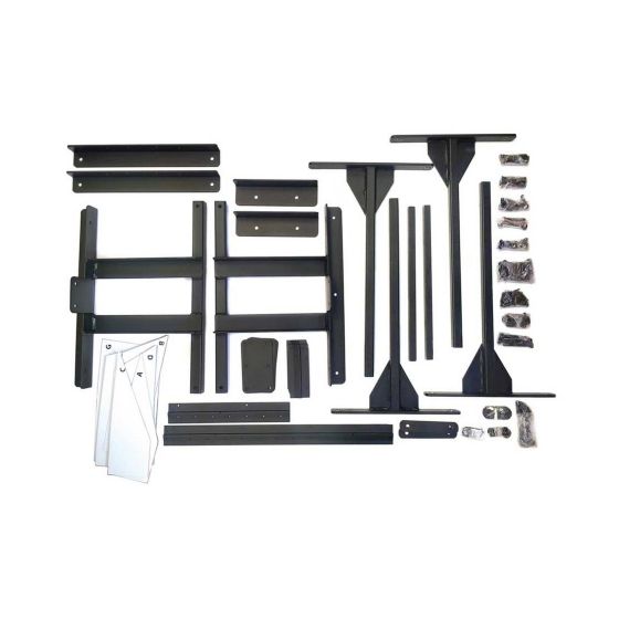 Set of hardware to build a sliding bench
