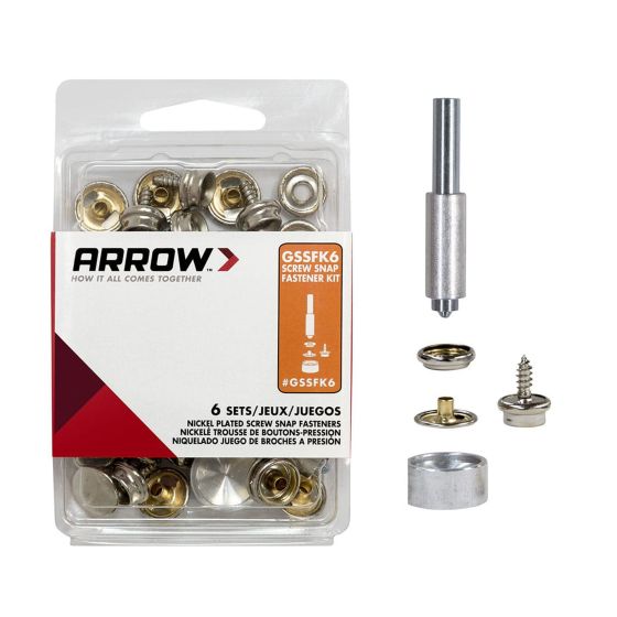 Screw snap fastener kit
