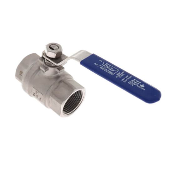 Boshart 304 Stainless Steel Ball Valve - 1000 PSI - 1 1/2"