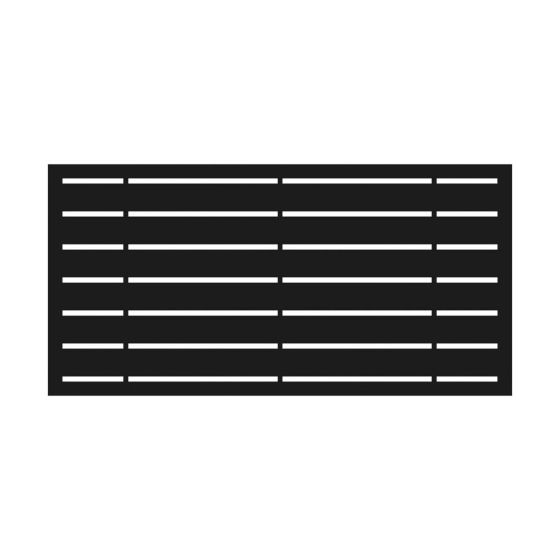 Decorative Panel - 2' x 4'- Black