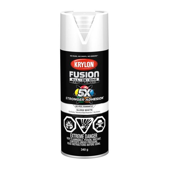 Fusion Spray Paint And Primer All-In-One - 340 g - White - Glossy