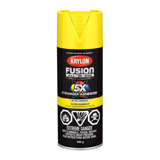Fusion Spray Paint And Primer All-In-One - 340 g - Sun Yellow - Glossy