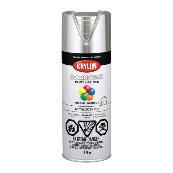 Colormaxx Paint And Primer - 340 g - Silver - Metallic
