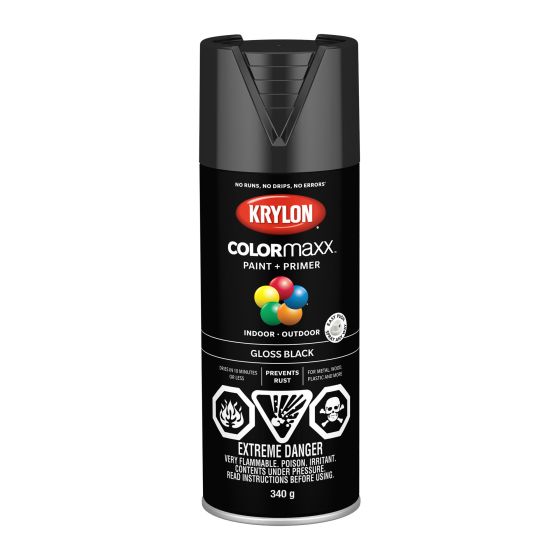 Colormaxx Paint And Primer - 340 g - Black - Glossy