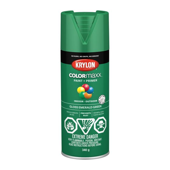 Colormaxx Paint And Primer - 340 g - Emerald Green - Glossy