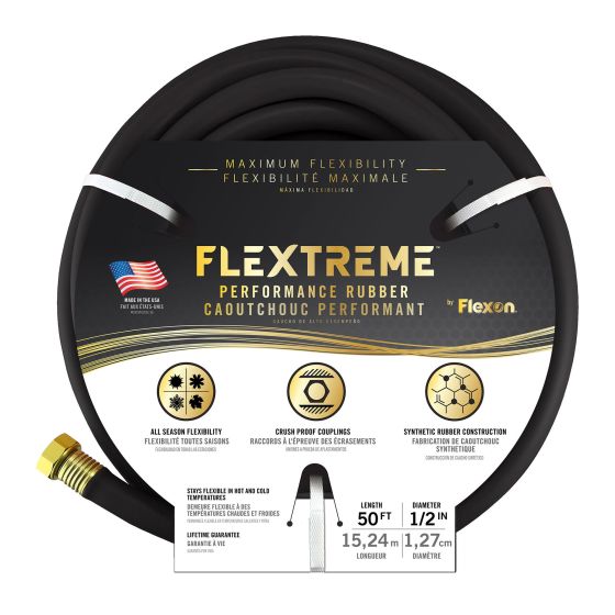 Rubber Hose - 1/2" x 50' - Black