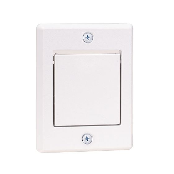 Outside air outlet for central vacuum, white