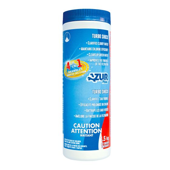 Turbo Shock multi-action 4 en 1 Azur