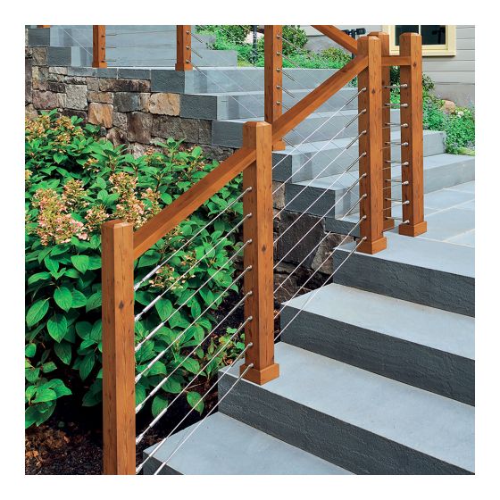 Stainless steel cable for stair railing