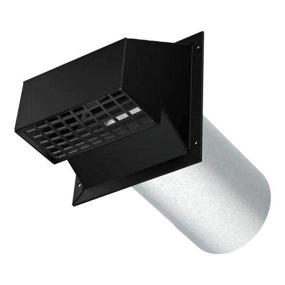 R2 Heavy Duty Exhaust/Intake Hood - Black - 6"